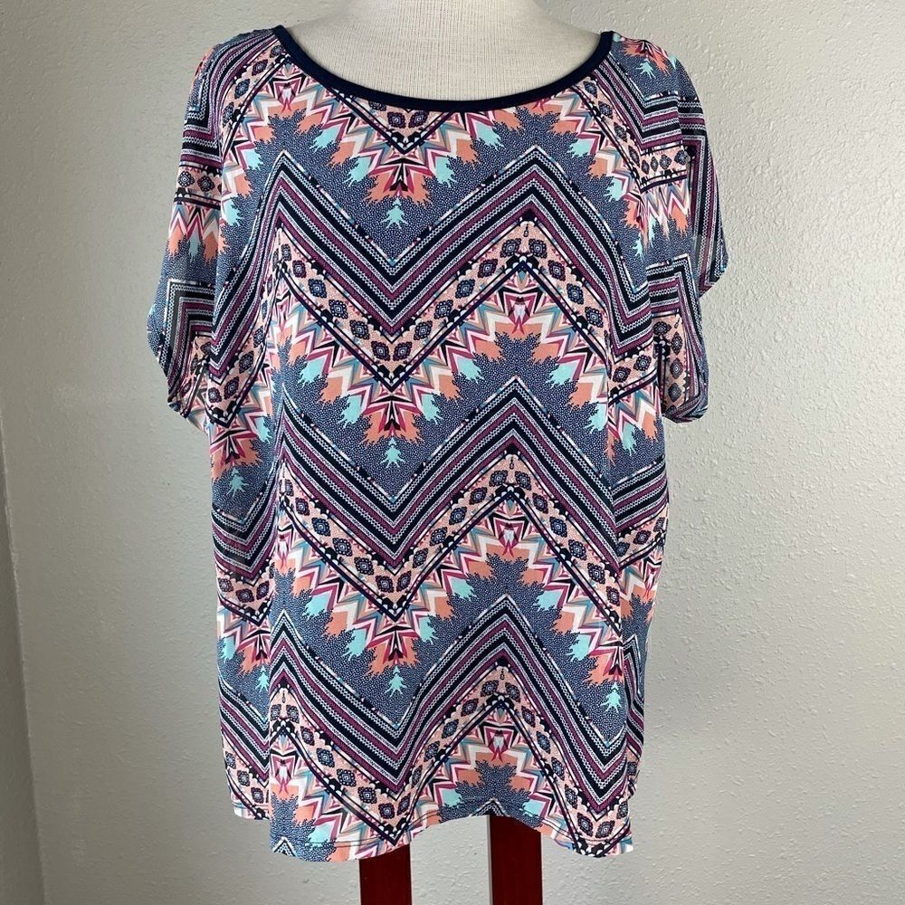 Absolutely Famous Short Sleeve Shirt Size L